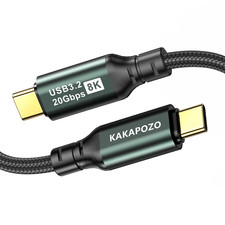 Short USB C 3.2 Gen 2X2 Video Cable for Monitor - 1FT / 0.35M picture