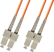 200M OM1 Multimode Duplex Fiber Optic Cable 62.5/125 SC Orange Patch Cable picture
