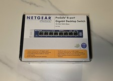 NETGEAR PROSAFE 8 PORT GIGABIT SWITCH GS108 10/100/1000 Mbps picture