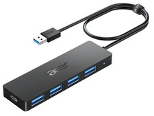 Acer 4-Port USB 3.0 Hub - Fast Data Transfer, Compatible with Laptops & PCs picture