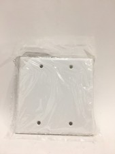 LOT Leviton White 2 Gang Thermoset Blank Wall Plate Cover LOT OF 60 picture
