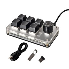 6-Key Macro Pad Programmable Mini Mechanical Gaming Keyboard with Knob BT picture