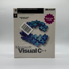 Microsoft Visual C++ CD-ROM Programming Software New Factory Sealed Big Box picture