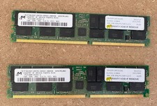 Micron PAIR OF_MT36VDDF 12872G-26563_PC2100R-25331-Z_1GB DDR 266_CL2.5 REG_ picture