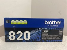 Genuine Brother TN820 TN-820 Black Toner Cartridge, TN-820BK New Factory Sealed picture