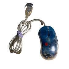 Macally Y2K Transparent  Mouse For Apple USB Ball Mouse Tested And Working picture