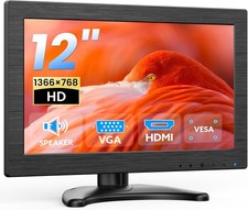 Eyoyo 12-inch Small Monitor 1366x768 HD Resolution Mini LED Screen HDMI VGA Port picture