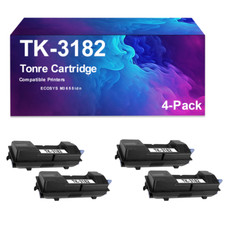4 Pack TK-3182 TK3182 Black Toner Cartridge Replacement for M3655idn P3055dn picture