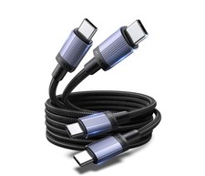 UGREEN 2-Pack 240W USB C to C Cable, Fast Charging C 6.6FT, Black picture