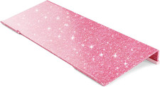 Ergonomic Computer Keyboard Stand - Glitter Pink Acrylic Keyboard Riser Tilted K picture