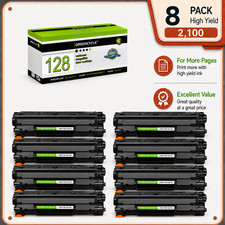 8PK Black Toner Cartridge For Canon 128 Imageclass D530 D550 MF4880dw MF4890dw picture