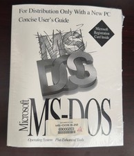 Genuine: Microsoft MS-DOS 6.22 Full Version with 3.5 disks with COA New Sealed picture