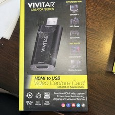 Vivitar VIVRW7310 Creator Series HDMI to USB Capture Card with Real-time Capture picture