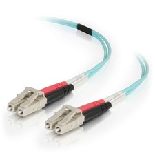 OM4 | 15 Meters | LC to LC | Multi-mode Fiber | Aqua | 50/125 | C2G Legrand picture