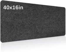 Large Felt Desk mat, 40''x16'' with Non-Slip Full Desk Mouse Pad,Office Computer picture