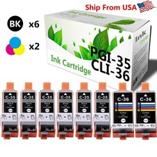 8-Pack PGI-35 CLI-36 PGI35 CLI36 Ink Cartridge for Canon PIXMA IP100 Mini260 picture