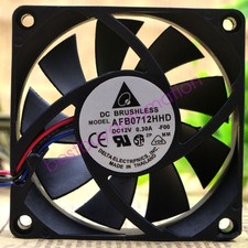 DELTA AFB0712HHD 12V 0.30A 7020 7CM Mute Chassis Cooling Industrial Fan picture
