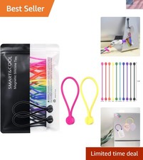 Flexible and Reusable Silicone Magnetic Ties – 20-Pack for Home and Office Use picture