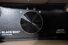 Black Box SWL037A ABCDE Switch 4-to-1 RJ11 RJ12 6-Pin Modular Manual Switch New picture