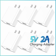 Bulk Lot 5V 2A USB Port Jack Wall Charger 5 Volt 2 Amp AC to DC Power Adapter picture