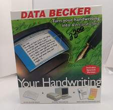 1999 Data Becker Your Handwriting Personal Font English Spanish  New picture