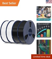 4 Pack 1kg PLA Filament 1.75mm - Versatile Black & White for Superior Printing picture