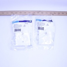 (2-Pk) Leviton Midsize Video Wall Jack F Connector White 1-Gang 40539-MW picture