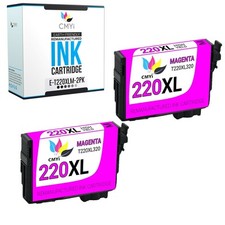 2PK CMYi Replacement 220XL Magenta Ink Cartridges Fits Epson Workforce WF-2630 picture