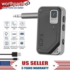 Bluetooth 5.3 Car Wireless Transmitter Receiver Adapter AUX Audio 3.5mm Jack-NEW picture