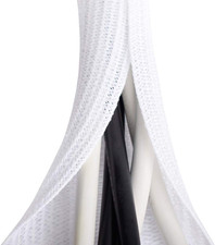 6.6Ft 4/5 Inch White Cable Sleeve Organizer for Desk PC TV Computer Wrap New picture