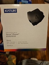  Xerox 8500 8550 Black Solid Ink Cartridges In Box 6 Packs New picture
