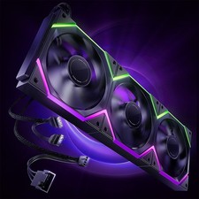 AsiaHorse Nyota Pro 120mm ARGB PWM PC Case Fans, Modular Daisy-Chain, REV Blade picture