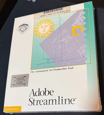Vintage Adobe Streamline 2 Software for Mac Macintosh - Rare Item (SEALED) 1990 picture