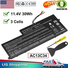 ✅New AC13C34 Laptop Battery for Acer Aspire V5-122P ES1-111M V3-111 V3-112 30Wh picture