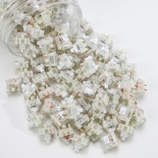 Kbdiy Linear Switch Kang White V3 5-PIN 40GF Pre Lubed POM Creamy - 10PCS picture