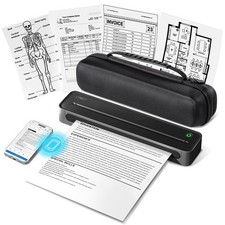 ETIKEZ D90E Inkless Portable Thermal Printer with Case – 8.5