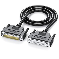 DSub 50 Pin Shielded DB50 Male To Female Extension Cable Black 5 FT 1 PCS picture
