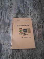 Vtg 1983 IBM 'Hands-On Basic for the IBM PCjr' paperback Self-Tutor Manual picture