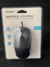 Targus USB Optical Wired Laptop Mouse Matte Black 3 Button Windows/Mac0S     B19 picture