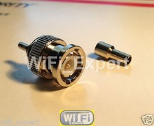 1 x BNC Male plug crimp for RG316 RG174 RG179 LMR100 Cable Straight Connector picture