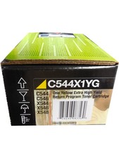 Lexmark C544X1YG Yellow Extra High Yield Toner Cartridge Genuine OEM Original picture