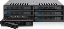 MB326SP-1B 6-Bay 2.5” SATA/SAS SSD/HDD Hot-Swap Mobile Rack Enclosure with picture
