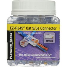 Platinum Tools 202003J EZ-RJ45 Cat5e Security Wire Cable Connectors picture
