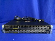 HP Aruba 2930F JL256A 48G POE+ 4SFP Ethernet Switch w/ Power Cord Lotx2 Power On picture