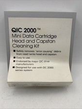 NEW QIC DC 2000 Series Mini Data Cartridge Head Capstan Cleaning Kit SAFELY REMO picture