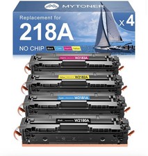 New $199 On Amazon MYTONER 218A Toner Cartridges Set 4-Pack (NO CHIP) Gab picture