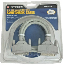Interex Switchbox Cable EPP-403/6 6 Ft (1.8 meter) IEEE-1284-A DB25 M to M picture