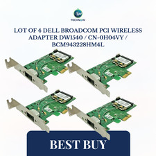 Lot of 4 Dell Broadcom PCI Wireless Adapter DW1540 / CN-0H04VY / BCM943228HM4L picture