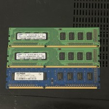 3GB (3x1GB) DDR3 PC3-8500U 1066MHz Desktop RAM Samsung Elpida Tested picture