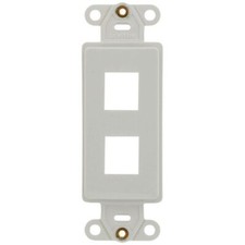 Leviton QuickPort Decora Multimedia Insert, 2-Port (White) BRAND NEW  picture